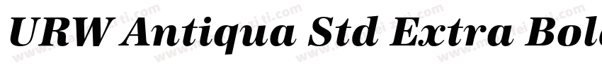 URW Antiqua Std Extra Bold Wide字体转换